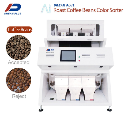 El café asado Bean Color Sorter Machine 3 canaliza la exactitud 99,99%
