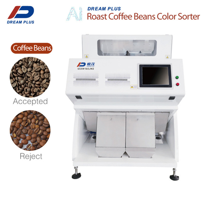 El café industrial Bean Color Sorter RGB 160 de 2 canales inclinados canaliza