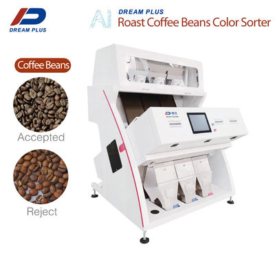 Bean Color Sorter Machine 3 canaliza CCD 192 canaliza la operación fácil