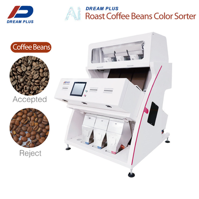 Bean Color Sorter Machine 3 canaliza CCD 192 canaliza la operación fácil