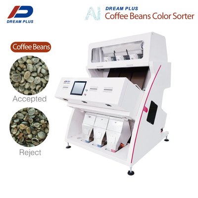 Exactitud de los canales de los canales inclinados 192 de Bean Sorting Machine 3 del café de la cámara del CCD RGB alta