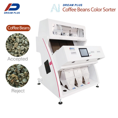 Exactitud de los canales de los canales inclinados 192 de Bean Sorting Machine 3 del café de la cámara del CCD RGB alta