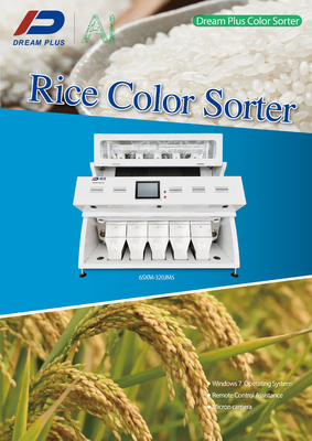 Multi el color del grano del arroz del propósito clasificadora 320 el canal inclinado de los canales 5