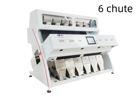 Máquina clasificadora automática de color de arroz 6 Chute 384 Channel