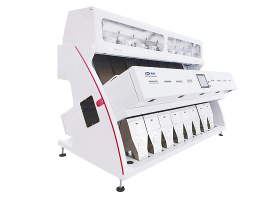 Cámara CCD blanca de Bean Grain Color Sorter With de la agricultura de 8 canales inclinados