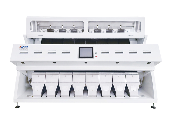 Cámara CCD blanca de Bean Grain Color Sorter With de la agricultura de 8 canales inclinados