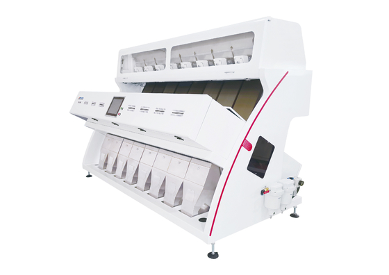Cámara CCD blanca de Bean Grain Color Sorter With de la agricultura de 8 canales inclinados
