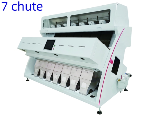 Máquina para clasificar el color de los granos de soja y café 7 chute 448 canales