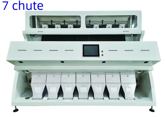 Máquina para clasificar el color de los granos de soja y café 7 chute 448 canales