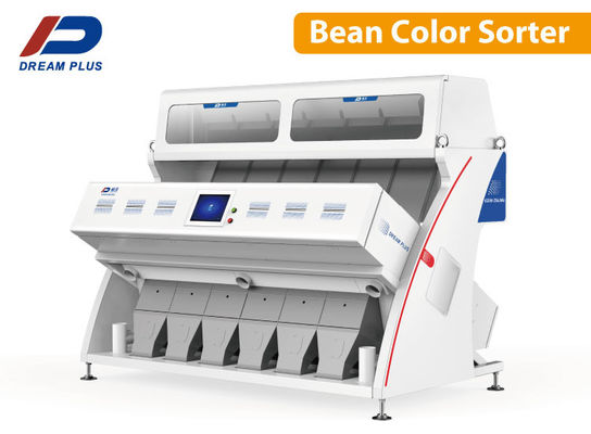 Soja Bean Color Sorter del negro del OEM 6 canales inclinados con la cámara del RGB