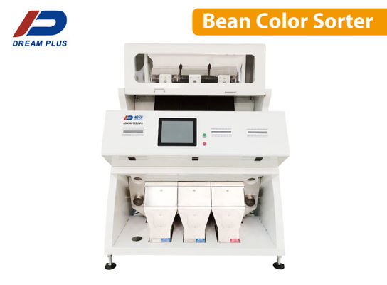 3 canales inclinados verdes y café asado Bean Sorting Machine, clasificadores ópticos del color