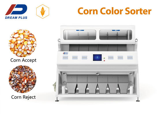 niveladora 2-3 Ton Capacity del maíz del clasificador del color de maíz 3.6kw