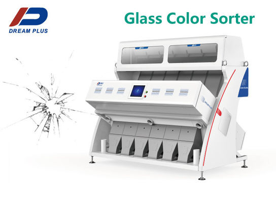 Canal industrial óptico inteligente del clasificador 384 del color para el plástico de cristal