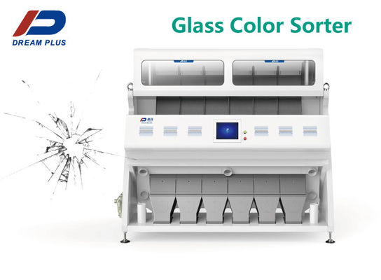 Canal industrial óptico inteligente del clasificador 384 del color para el plástico de cristal