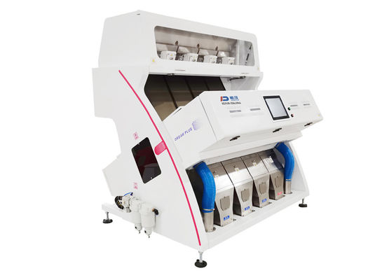 Máquina del clasificador del color del CCD del canal 1500kg/H de los canales inclinados 256 de Bean Rice 4 del grano del cacahuete