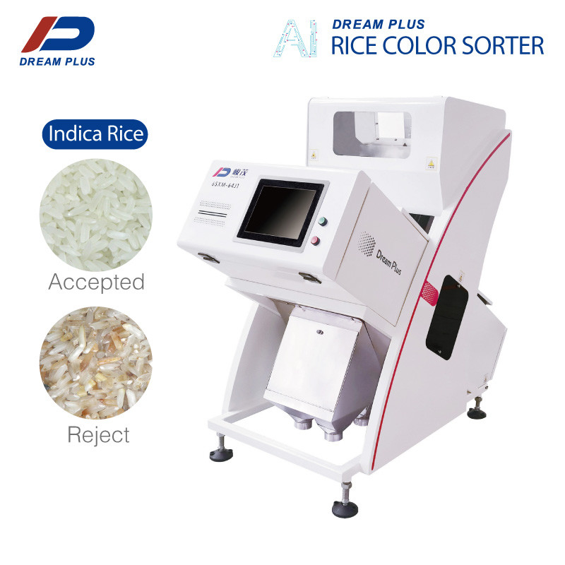 Exactitud especial 0,9 de Mini Rice Color Sorter 99,9% - 1.5T/H