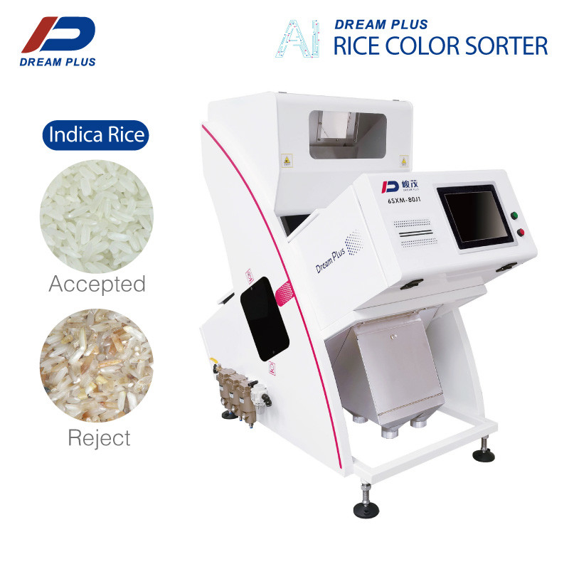 Buen funcionamiento de la mini de 80 canales del arroz del color máquina del clasificador