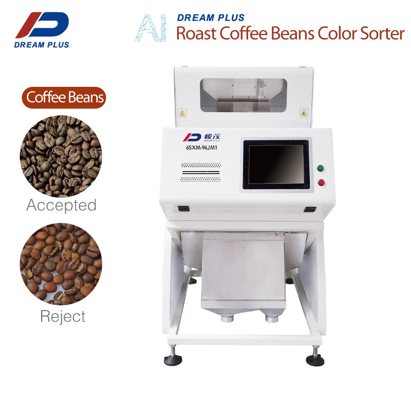 Cámara CCD de Bean Color Sorter Industrial With del café de 96 canales