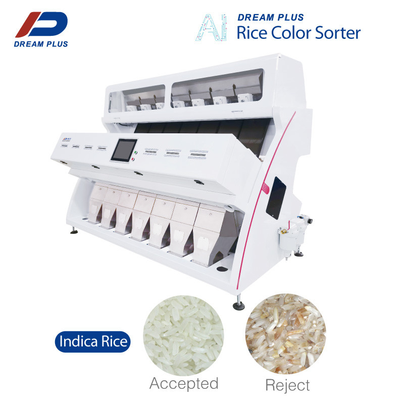 Clasificador multi del color del arroz del RGB del propósito para diverso arroz que clasifica 7 canales inclinados