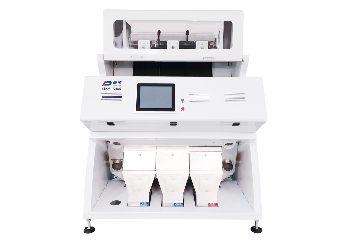 Máquina clasificadora de color CCD de trigo 3 tolvas 192 canales