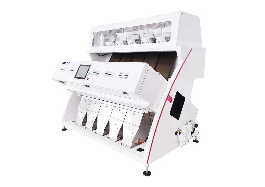 Máquina clasificadora de color de arroz CCD RGB 5 toboganes 320 canales