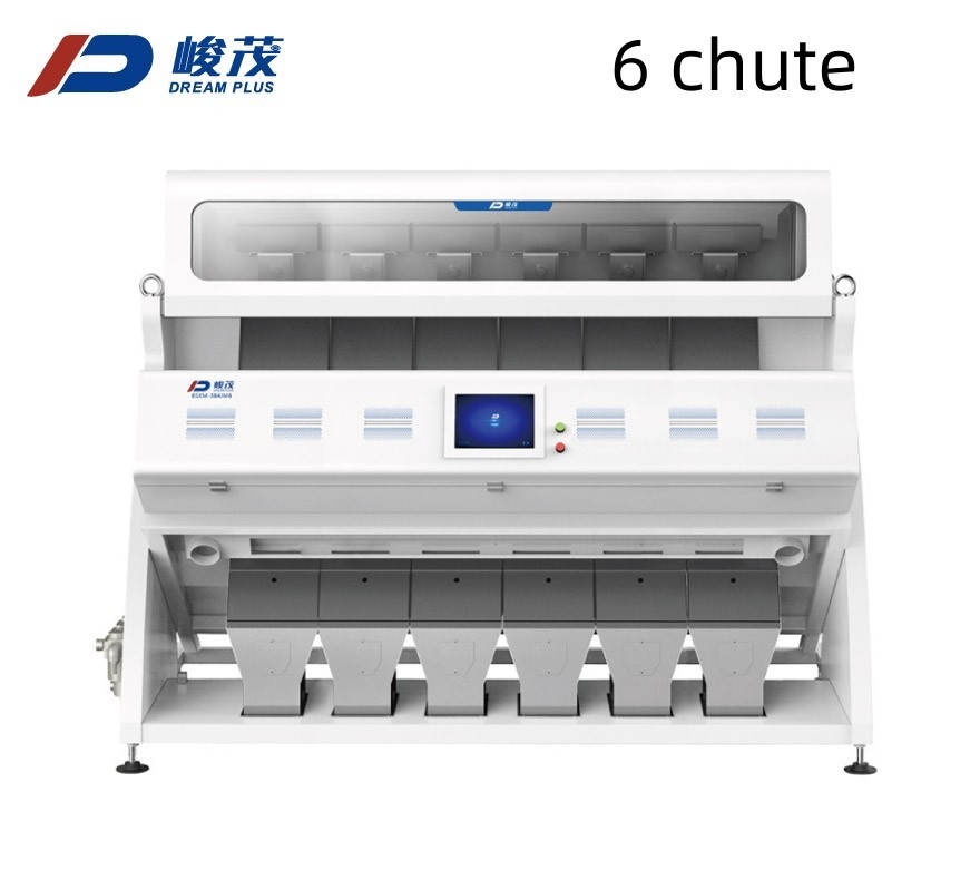 Máquina clasificadora automática de color de arroz 6 Chute 384 Channel