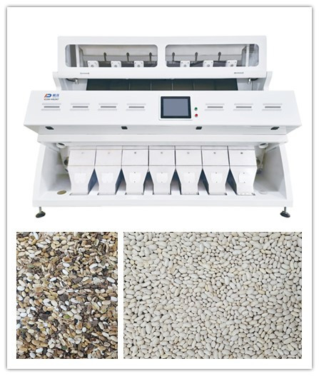 Exactitud blanca de Bean Grain Color Sorter Great de la agricultura de 7 canales inclinados