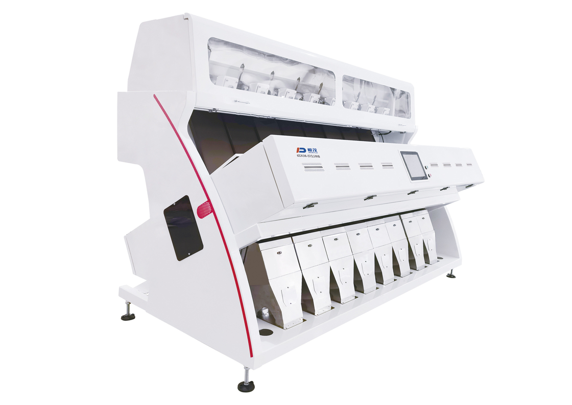 Cámara CCD blanca de Bean Grain Color Sorter With de la agricultura de 8 canales inclinados