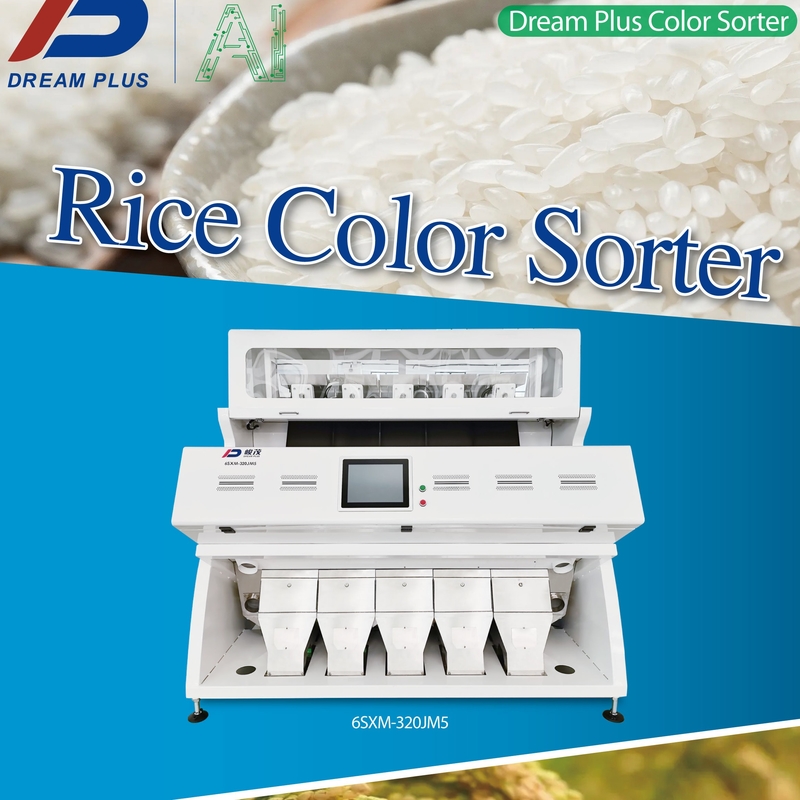 CCD cámara RGB Arroz Color Sortador óptico de granos Color de semillas Sortador de color de café máquina de clasificación de color