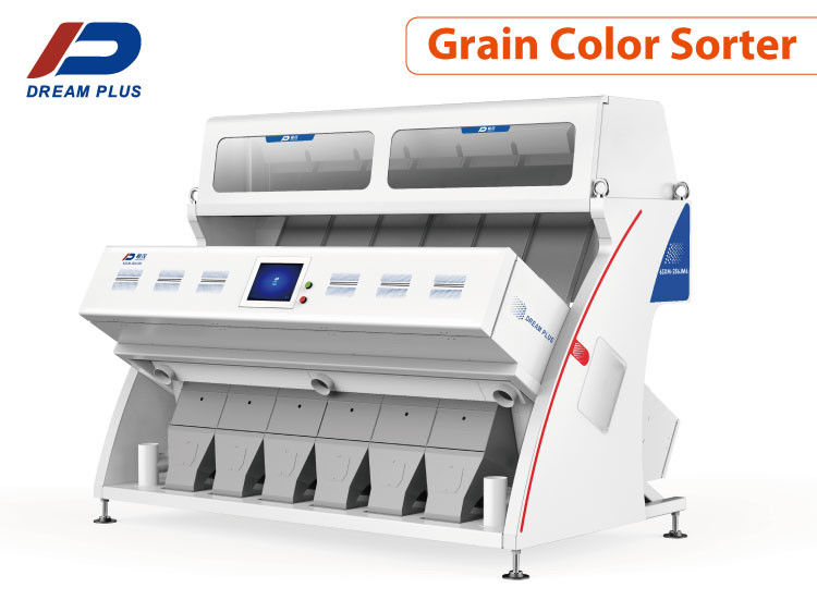 Máquina del separador del color del RGB del clasificador del color del grano de 6 canales inclinados con el eyector de alta frecuencia