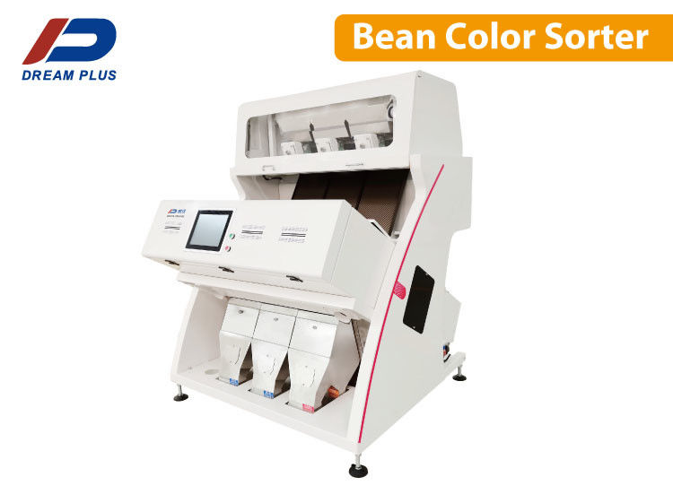 3 canales inclinados verdes y café asado Bean Sorting Machine, clasificadores ópticos del color