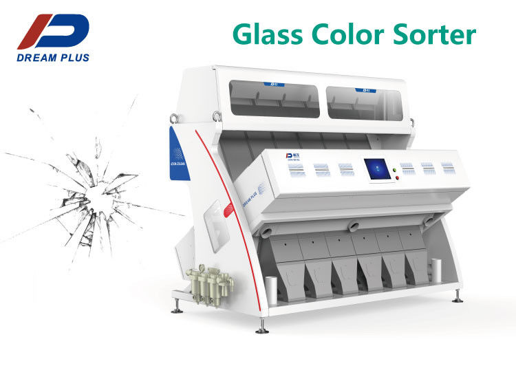 Canal industrial óptico inteligente del clasificador 384 del color para el plástico de cristal